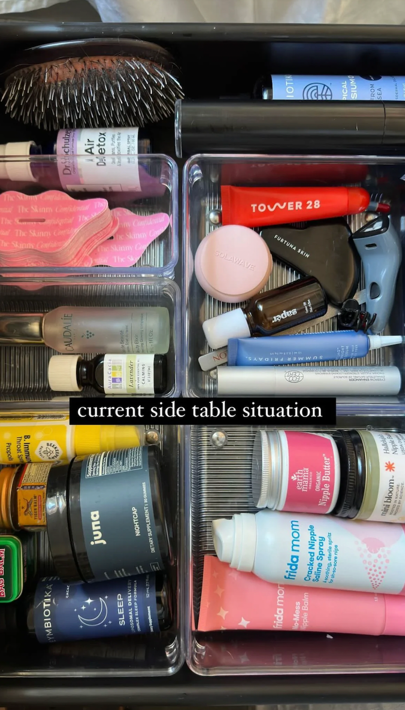 Organizing My Side Table