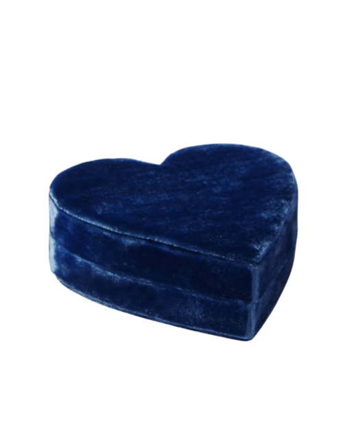 Small Heart velvet jewelry box