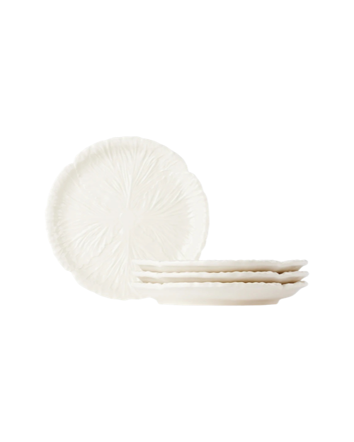 White Radicchio Side Plate Set, 4 pcs