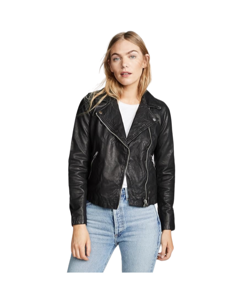 Madewell Washed Leather Motorcycle Jacket