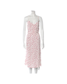 Reformation Polka Dot Print Midi Length Dress