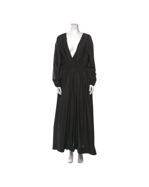Matteau Plunge Neckline Long Dress