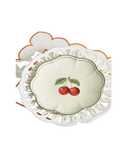 Painted porcelain dessert plates