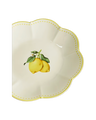 Ceramic lemon dinner plates