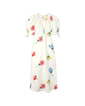 Garden floral-print cotton-blend midi dress