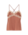 Lace-trimmed Satin Camisole