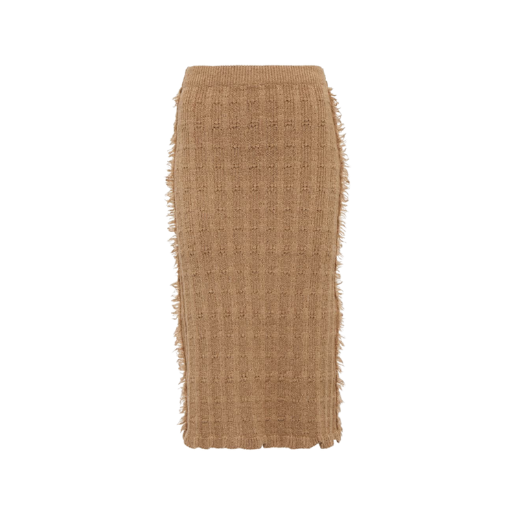 Wool-blend Midi Skirt