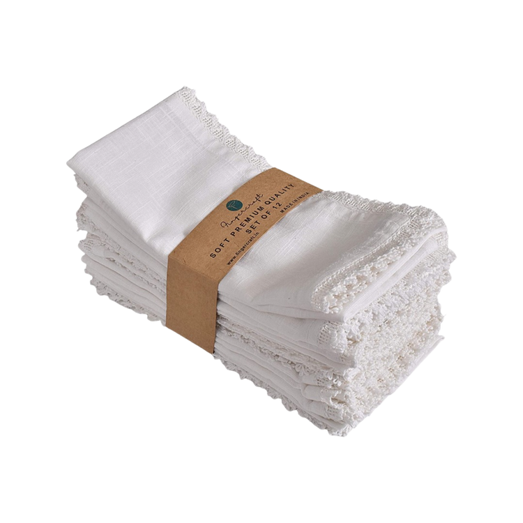 Oversized White Cloth Dinner Napkin