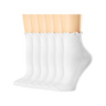 Ruffle Turn-Cuff Casual Ankle Socks